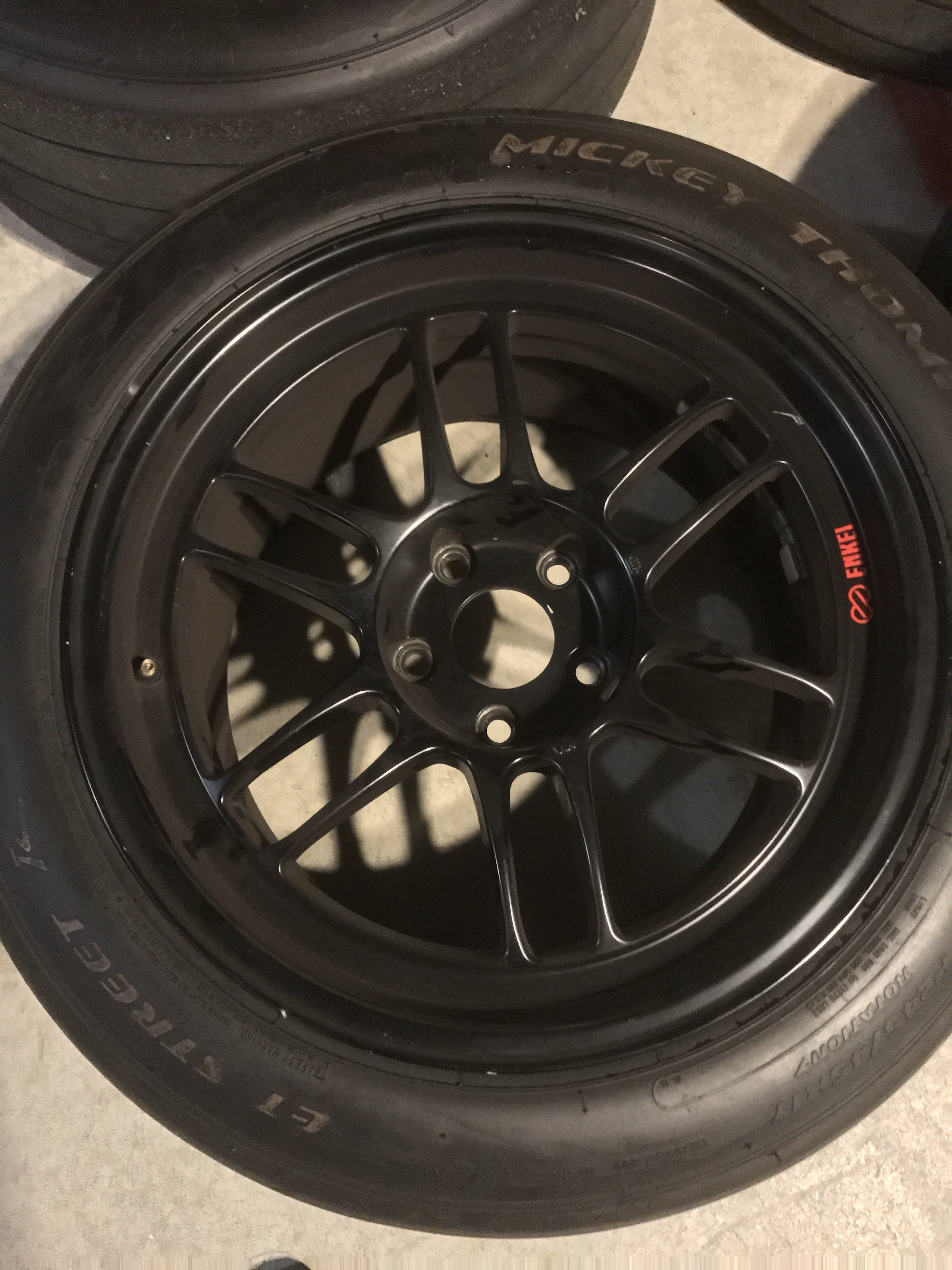 ENKEI RPF-1 black edition 17x9.5 +18 with mickey Thompson et street R ...