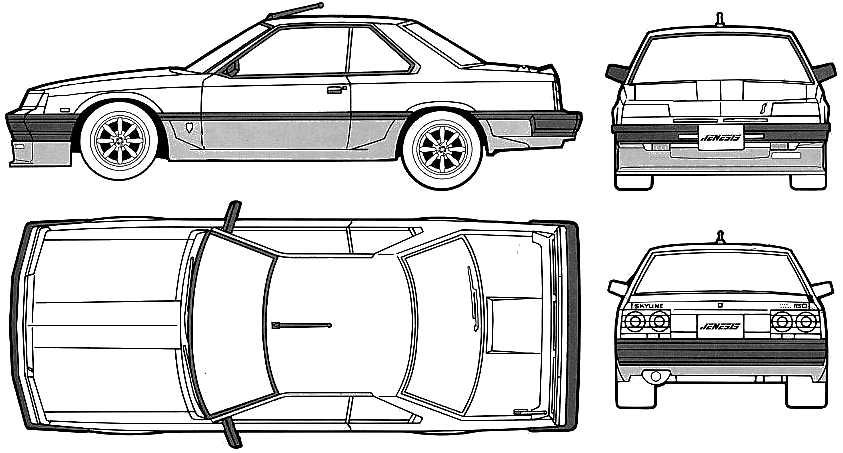 Nissan skyline чертеж