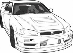 R34 Gtr Front Bottom Lip Seperate Part Rb Series R31 R32